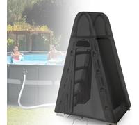 Copertura impermeabile per scala, realizzata con tessuto Oxford 420D per resistenza alle intemperie e protezione dalla ruggine su piscine fuori terra, 199 x 56 x 161 cm (grigio)