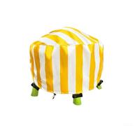 Copertura impermeabile per tavoli da gioco con sabbia e acqua, tessuto Oxford con bottoni a pressione e coulisse per una protezione completa del tavolo dagli elementi (strisce gialle)