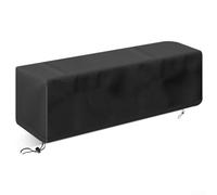 Copertura impermeabile per tavolo 600D resistente per mobili da giardino per fuoco rettangolare, antivento, protezione da esterni con coulisse, 73 x 24 x 21 cm
