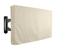 Copertura impermeabile per Televisore 55 56 57 58 pollici KHOMO GEAR Custodia Copri TV Televisione Esteriore Universale Cover per LED OLED LCD PLASMA - Beige