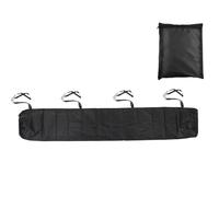 Copertura impermeabile per tenda da sole - 6 m per tettoia mobile - mezza cassetta - nero - 2,5 m - durevole, resistente ai raggi UV, protezione esterna