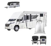 Copertura Impermeabile per Tetto di Camper Resistente ai Raggi UV,Telone Protettivo per Camper,Copertura Superiore per Camper,Protezione per Tetto,Sliver,13.5×3.0m/44×10ft