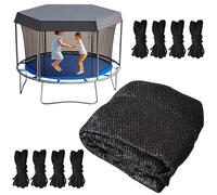 Copertura impermeabile per trampolino da esterno, protezione solare per trampolini da 1,8 m/2,4 m/3,0 m/3,7 m/4,3 m, traspirante, per 6/8 pali, ideale per l'uso nel parco giochi