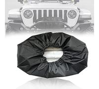 Copertura impermeabile per verricello, protezione per verricello elettrico in tessuto 210D con bordo elastico, adatta per verricelli da 8500-17500 libbre per camion, SUV, ATV e UTV