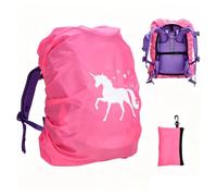 Copertura Impermeabile per Zaino Scolastico, Riflettente con Cinghie Regolabili (18-35 Litri), Compatibile con ergobag, Scout, Step by Step, McNeill, DerDieDas, Herlitz, coocazoo