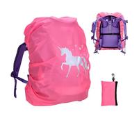 Copertura Impermeabile per Zaino Scolastico, Riflettente con Cinghie Regolabili (18-35 Litri), Compatibile con ergobag, Scout, Step by Step, McNeill, DerDieDas, Herlitz, coocazoo