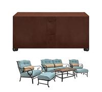 Copertura impermeabile resistente per mobili da giardino, per prato esterno, 160 x 130 x 90 cm, rettangolare, protegge da pioggia, neve, polvere e vento