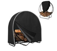 Copertura impermeabile resistente per porta legna da ardere rotondo da 101,6 cm, in tessuto Oxford 600D con cerniera, protezione durevole per interni ed esterni