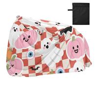 Copertura impermeabile rosa zucca di Halloween per bici con fori di bloccaggio resistente ai raggi UV Indoor Outdoor Storage Esercizio Bike Cover Adatto per la maggior parte capa para motocicleta