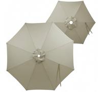 Copertura Impermeabile Telo di Ricambio per Ombrellone da Giardino 2m 2.7m 3m 6/8 Stecche Durevole Anti-UV Baldacchino per Piscina Terrazza Esterno e Cortile(Top color,2.8m/9.2ft-8ribs)