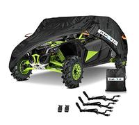 UTV Cover impermeabile, resistente, impermeabile, protezione da sole, pioggia, polvere, per tutte le stagioni, 430 x 150 x 170 cm, colore: nero