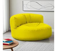 Copertura impermeabile XL per pouf (non riempita), comoda per adulti e bambini, perfetta per giardino, spiaggia, campeggio, piscina, balcone, elegante coprisedile giallo