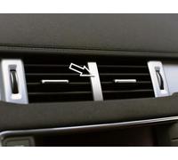 Copertura In Acciaio Compatibile con Evoque 2011-2018 | 1 Pezzo Emblema Bocchette Centrali Cornice Targa Inox Metallo Spazzolato Interni Fatto Su Misura Decorazioni Tuning