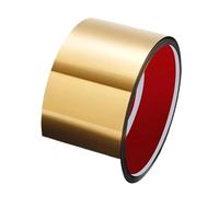 Copertura in acciaio inossidabile per battiscopa, Piastra di protezione autoadesiva in acciaio inossidabile, rotolo da 6-10 cm x 5 m, for porta a muro, mobile, multicolore(Brush Gold,10cm 1 roll-5m)