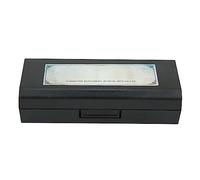 Copertura in Acciaio Inossidabile per Strumento Musicale Armonica Blues a 10 Fori con Corpo in Resina ABS per Appassionati di Musica (BLACK)