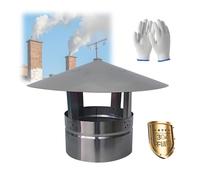Copertura in acciaio inox 304, 0,5 mm di spessore, resistente alle intemperie, per camini e stufe, 19 cm