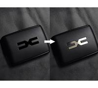 Copertura In Acciaio per 2021+ Sandero/Sandero STEPWAY/Jogger | Inserto Emblema | 1 Pezzo Inox Targa Cornice Metallo Spazzolato Interni Decorazioni Accessori Tuning