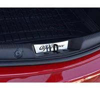Copertura In Acciaio per Alfa_Romeo GIULIETTA - 1 Pezzo Blocco del bagagliaio Emblema Targa Inox Metallo Spazzolato Interni Fatto Su Misura Decorazioni Tuning Accessori
