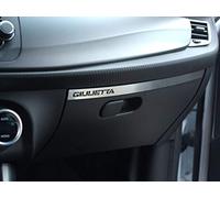 Copertura In Acciaio per Alfa_Romeo GIULIETTA - 1 Pezzo Nuovo emblema Vano Portaoggetti Targa Inox Metallo Spazzolato Interni Fatto Su Misura Decorazioni Tuning Accessori
