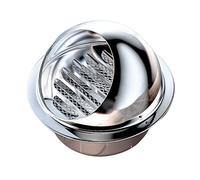 Copertura in acciaio per bocchette di ventilazion Cappa di ventilazione rotonda in acciaio inossidabile 304 for parete e soffitto, diverse dimensioni(60mm/2.4in)