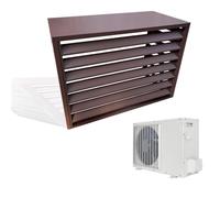 Copertura in alluminio per condizionatore d'aria centralizzata, resistente alle intemperie e design staccabile per protezione tutto l'anno