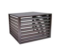 Copertura in alluminio per condizionatore d'aria e protezione dello schermo della pompa di calore, elegante recinzione per esterni per nascondere unità AC, supporto versatile per casa e giardino
