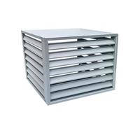 Copertura in alluminio per condizionatore d'aria e schermo a pompa di calore, elegante protezione per unità esterna, decorazione da giardino e soluzione per la privacy per un maggiore fascino sul