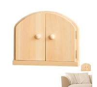 Copertura in legno per outlet - Piastra porta delle fate, protezione decorativa a prova di bambino con design artistico e installazione montaggio vite | Protezione presa elettrica lampada da parete so