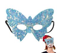 Copertura in maschera per ragazze | Farfalla lucida mezza decorazione, elegante copertura in maschera - per Halloween e Natale