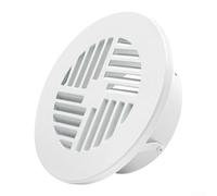 Copertura in metallo per prese d'aria da 150 mm con rete per insetti (presa | Feritoia a 45 gradi, design impermeabile, ferro zincato, dimensioni 15x15cm, montaggio a parete