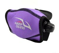 Copertura in neoprene per il secondo stadio del regolatore per immersioni e snorkeling, protegge da sporco, polvere e sabbia durante lo stoccaggio (viola)