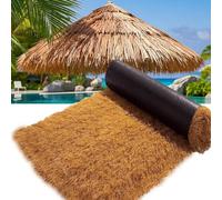 Copertura In Paglia - Rotolo Di Palma Artificiale; Tiki Bar/Capanna Impermeabile E Resistente Al Fuoco For Bar Da Esterno, Recinzioni Giardino, Cortili Decorazioni Natalizie(1x12m(3.2x39.4ft))
