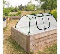 Copertura in PE con porta arrotolabile con cerniera per aiuole, supporta la regolazione della temperatura e le strategie di mitigazione dei parassiti