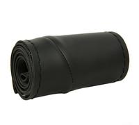 Copertura in pelle in microfibra con cuciture fai da te sul design adatto per volanti da 15" 38 cm per ripristinare le ruote usurate e migliorare la sicurezza di guida (nero)