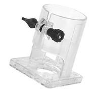 Copertura in plastica PP, design visibile, base per router in legno, ottimizza la sicurezza dei flussi di lavoro negli accessori per la lavorazione del legno, Clear Router Guard per la lavorazione del