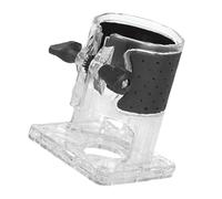 Copertura in plastica PP, design visibile, base per router in legno, ottimizza la sicurezza dei flussi di lavoro negli accessori per la lavorazione del legno, Clear Router Guard per la lavorazione del