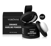 Copertura in polvere per riparazione dell'attaccatura dei capelli, copertura per capelli volumizzante di fascia alta, polvere naturale, colore nero, soffice radice up istantaneo, correttore H1O5