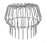 Copertura in rete di protezione per scarico in acciaio inox, perfetta per mantenere i tubi liberi dai detriti (per tubi da 145-160 mm)