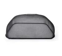 Copertura in Rete Metallica per Alimenti, Protezione Riutilizzabile per la conservazione degli Alimenti, Protezione Alimentare per Barbecue,Nero,34 * 47 * 16cm