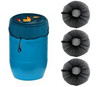 Copertura in rete per barili di pioggia copertura a rete per barili di pioggia con coulisse per prevenire le foglie cadute detriti e piccoli oggetti in giardino o sotto la grondaia, diametro 60 cm