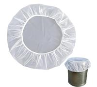 Copertura in rete per barili di pioggia, copertura regolabile per barili di pioggia, rete resistente a prova di mosche per fuori foglie e detriti, lunga durata, per secchio da giardino a bordo