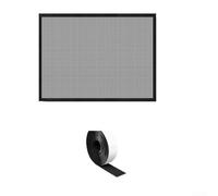 Copertura in rete per camino, protezione per caminetto a rete densa, per la sicurezza di bambini e animali domestici, in PVC nero, con nastro adesivo da 3,8 cm, trama spessa 1,5 mm per bloccare cenere