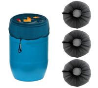 Copertura in rete regolabile per cisterne per l'ac Copertura In Rete for Barile Antipioggia Nera 60-80 Cm Confezione Da 3(60cm)