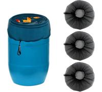 Copertura in rete regolabile per cisterne per l'ac Copertura In Rete for Barile Antipioggia Nera 60 cm/80 cm, Confezione Da 3(80cm)