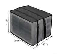 Copertura in rete resistente alle intemperie per condizionatori d'aria per finestre, protegge dai fattori ambientali (70 x 58 x 48 cm)