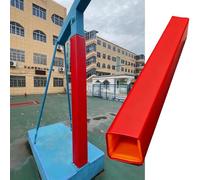 Copertura in schiuma per pali metallici, protezione per pali da garage, copertura per colonne per seminterrato, copertura protettiva per canestro da basket per tutte le stagioni (rosso, 19 x 19 cm)