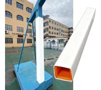 Copertura in schiuma per pali metallici, protezione per pali da garage, copertura per colonne per seminterrato, copertura protettiva per canestro da basket per tutte le stagioni (bianco, 11 x 11 cm)