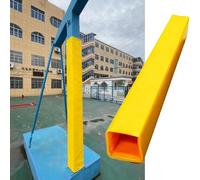 Copertura in schiuma per pali metallici, protezione per pali da garage, copertura per colonne per seminterrato, copertura protettiva per tutte le stagioni per canestri da basket (giallo, 8 x 8 cm)