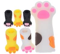 Copertura in Silicone 6 Pezzi per Forbici Cuticole Zampa Gatto | Protezione per Punte Affilate, Antiruggine, per Cassetto e Uso Quotidiano, per Saloni e Tecnici Unghie Colore Casuale