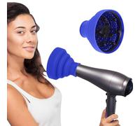 Copertura in silicone per asciugacapelli da viaggio, diffusore universale per una distribuzione uniforme dell'aria, asciugatura delicata, adatta per diversi tipi di capelli, accessorio compatto (D